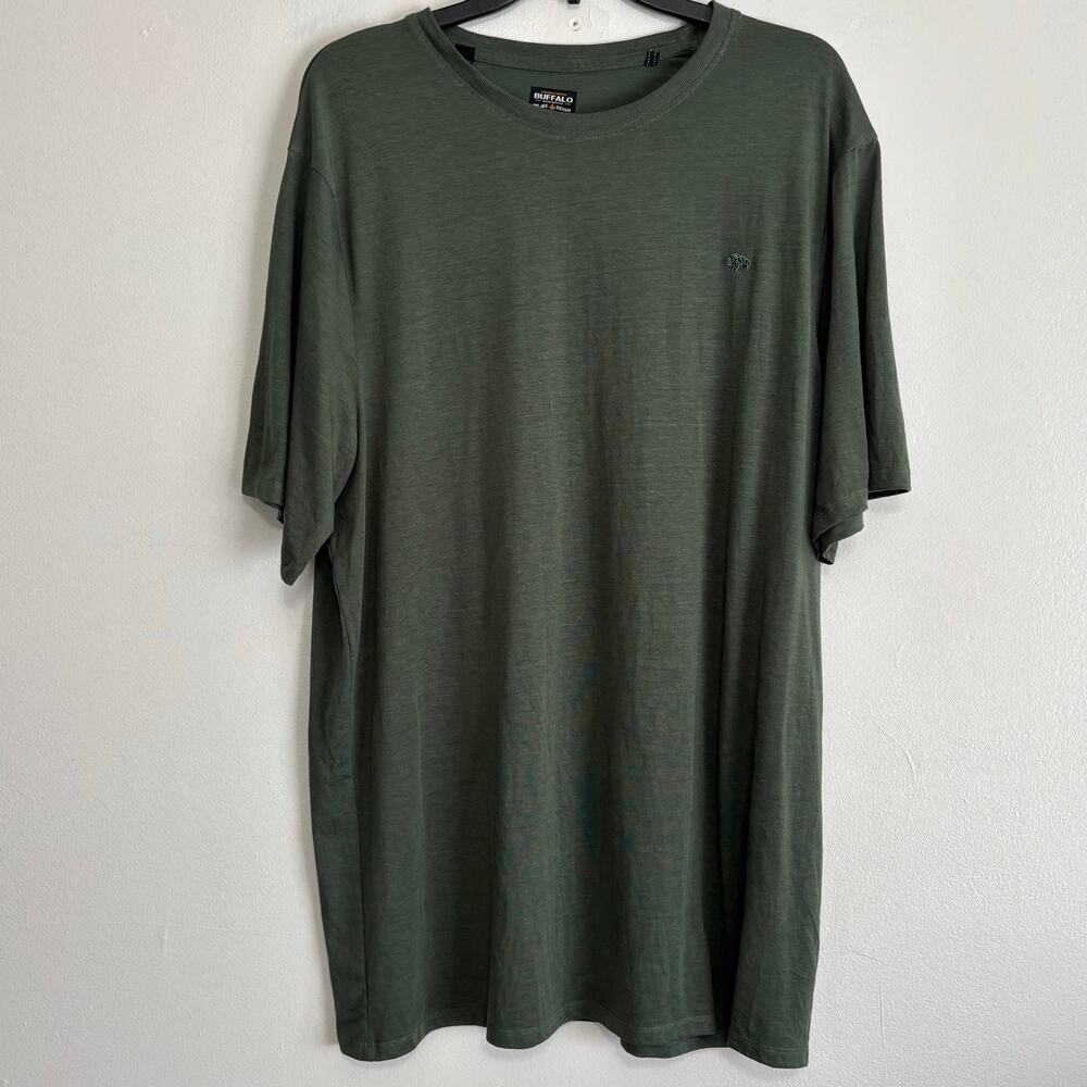 Buffalo David Bitton Green Embroidered Logo T-Shirt XXL